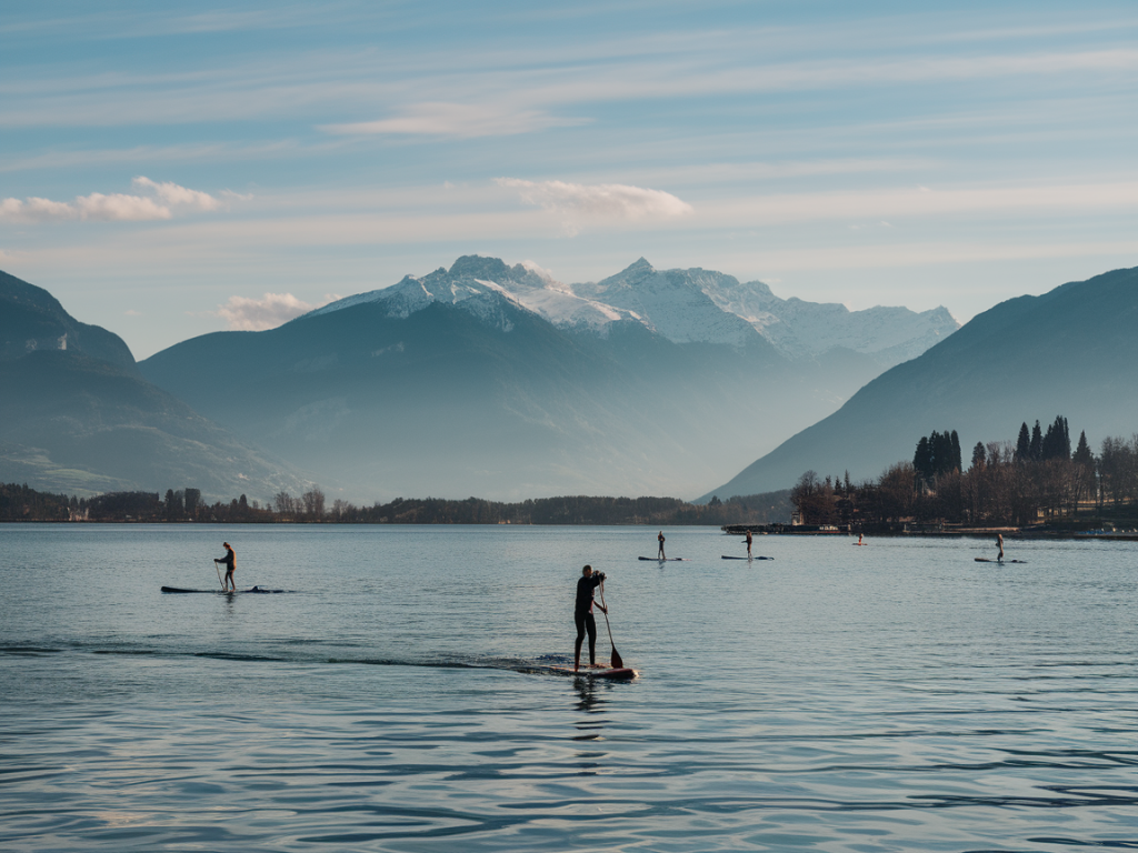 Comment prévoir et éviter les pluies intenses lors d'une sortie en paddle sur le lac de lugano