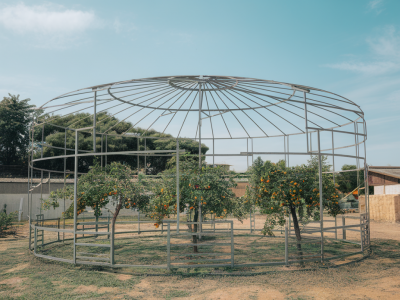 Comment protéger rapidement vos jeunes fruitiers avec un abri mobile quand la grêle ou le vent menacent