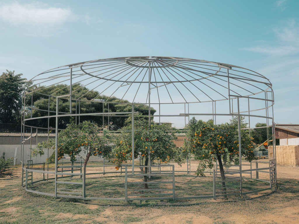 Comment protéger rapidement vos jeunes fruitiers avec un abri mobile quand la grêle ou le vent menacent