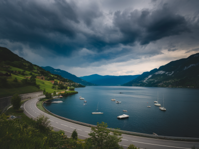 Quel itinéraire alternatif prendre autour du lac de lugano quand le radar montre des cellules orageuses mobiles